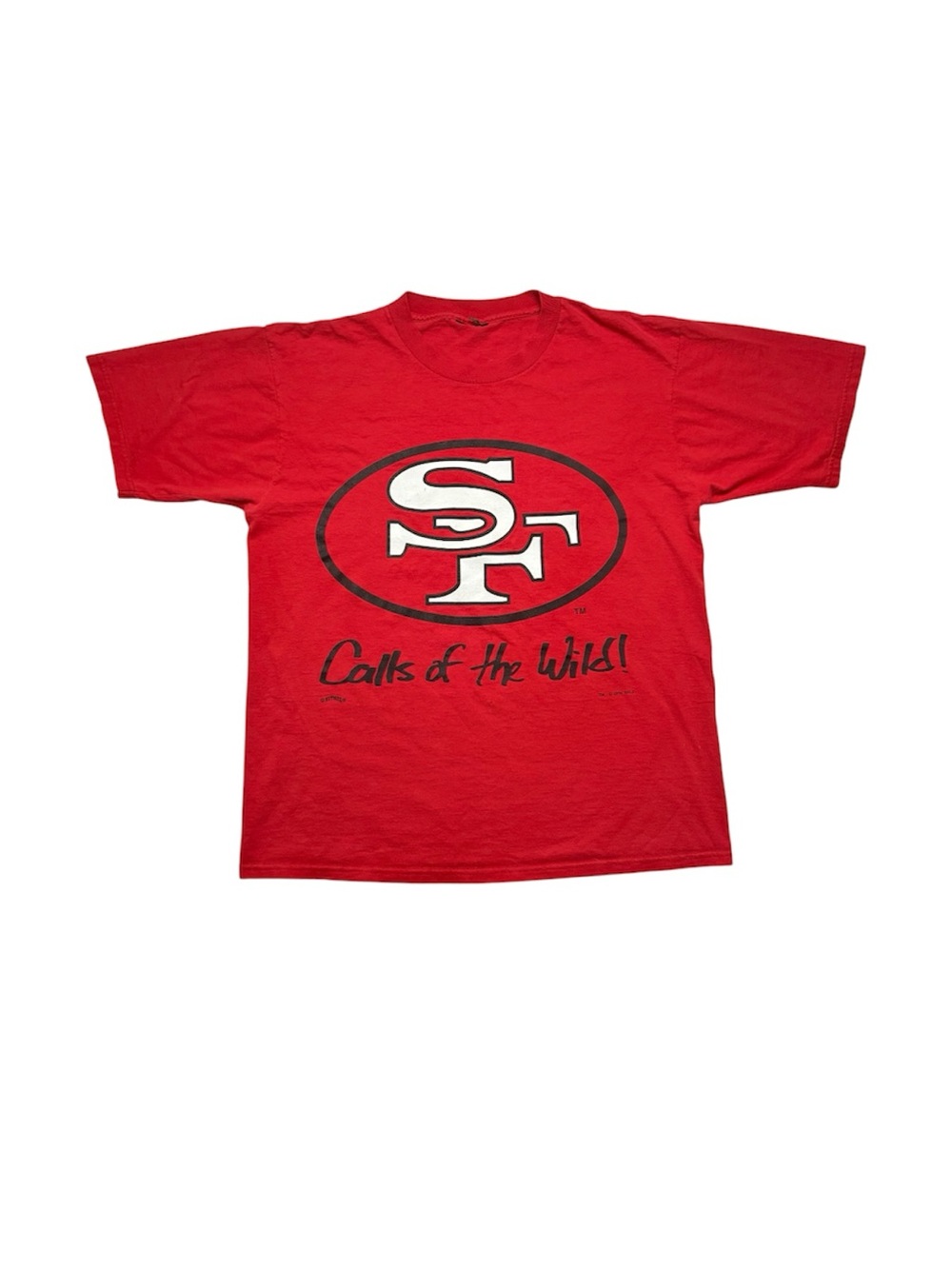 Vintage San Francisco 49ers 'Calls of the Wild' 1994 nutmeg t shirt